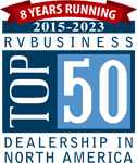 Voyager RV is a Top 50 RV Dealer in North America and Blue Ribbon winner for 2023