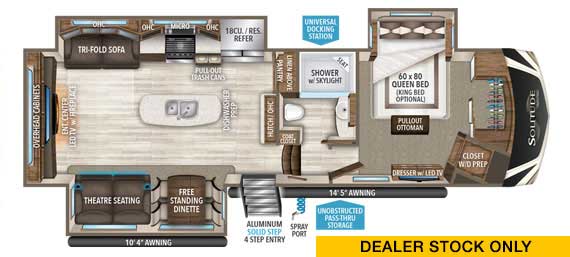 Grand Design Solitude 300GK Floorplan Grand Design Solitude 300GK Floorplan