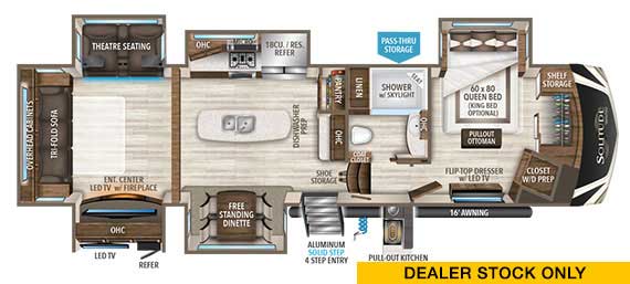 Grand Design Solitude 360RL Floorplan Grand Design Solitude 360RL Floorplan