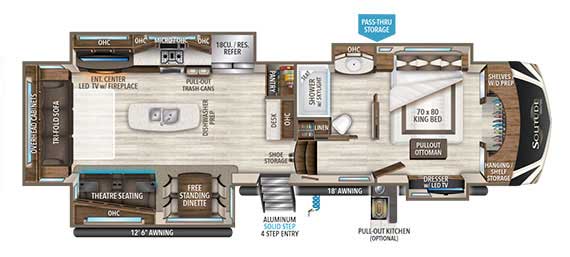Grand Design Solitude 384GK Floorplan Grand Design Solitude 384GK Floorplan