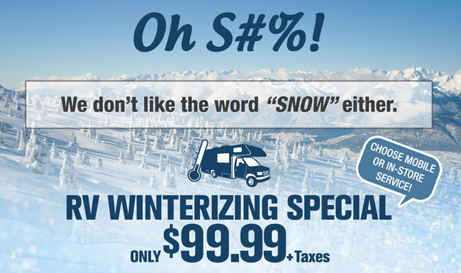 RV Winterize Special Only $99.99
