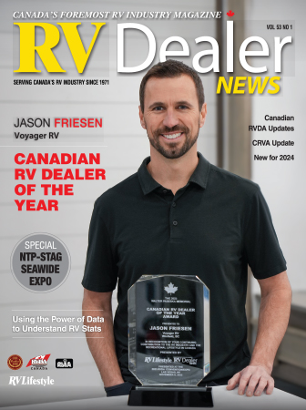 Canadian RV Dealer of the Year - Jason Friesen and Voyager RV Centre