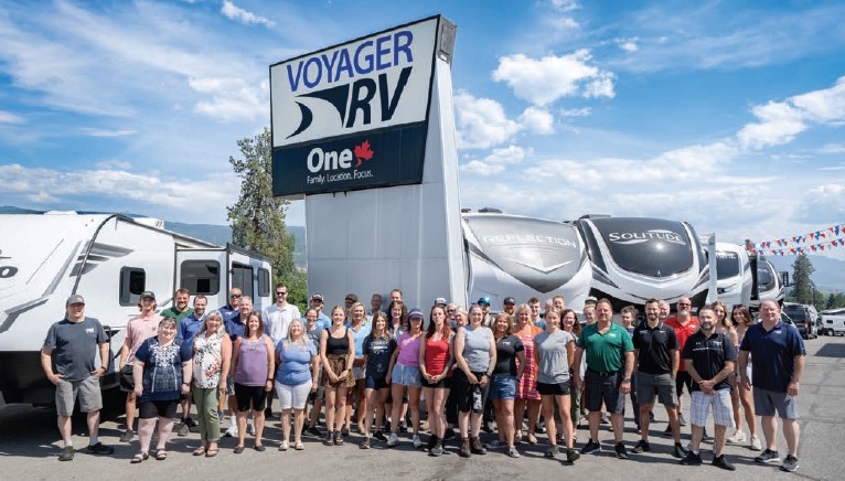 Team Photo of Voyager RV Staff - Summer 2023.