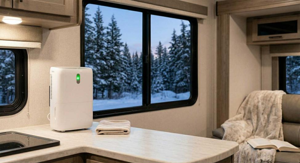 Use a dehumidifier and proper ventilation is key to reducing condensation.&nbsp;