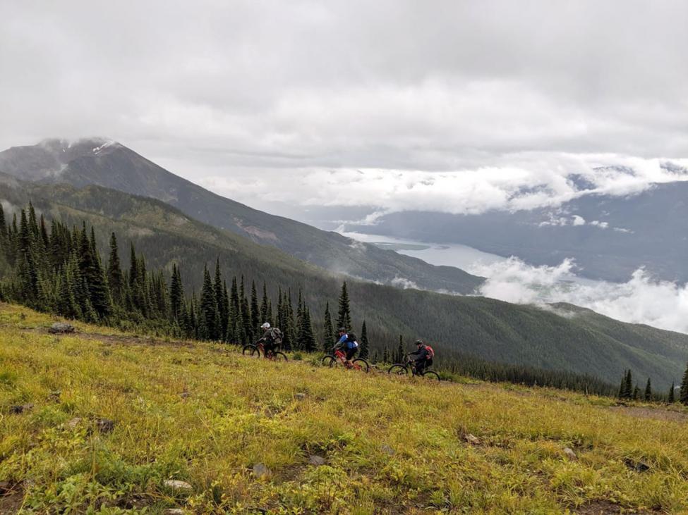 Revelstoke BC - View from 5620ft trail riding down Revelstoke Mountain Park.