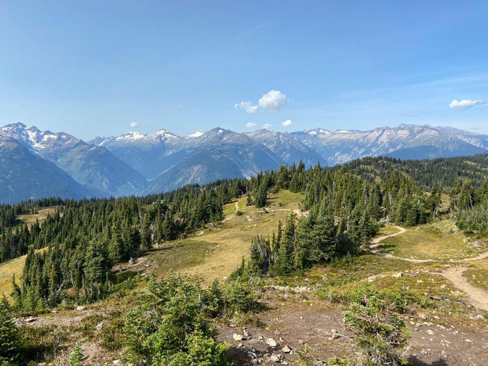 Revy BC - View from the top of Frisby Ridge Mountain Bike Ride