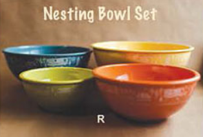 4 Pc Nesting Bowl Set w/Lid