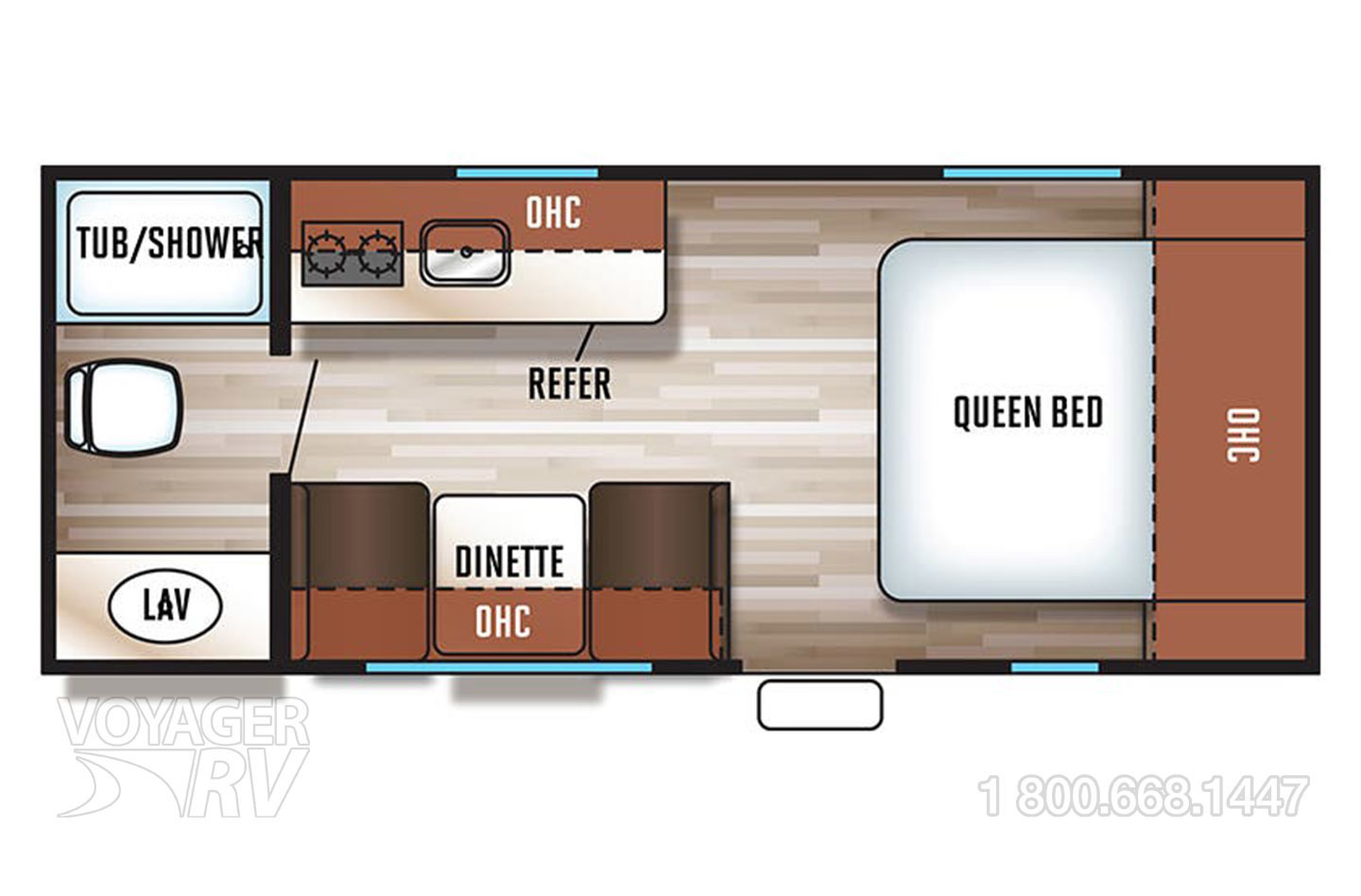 2018 Forest River Cherokee 16FQ Floorplan