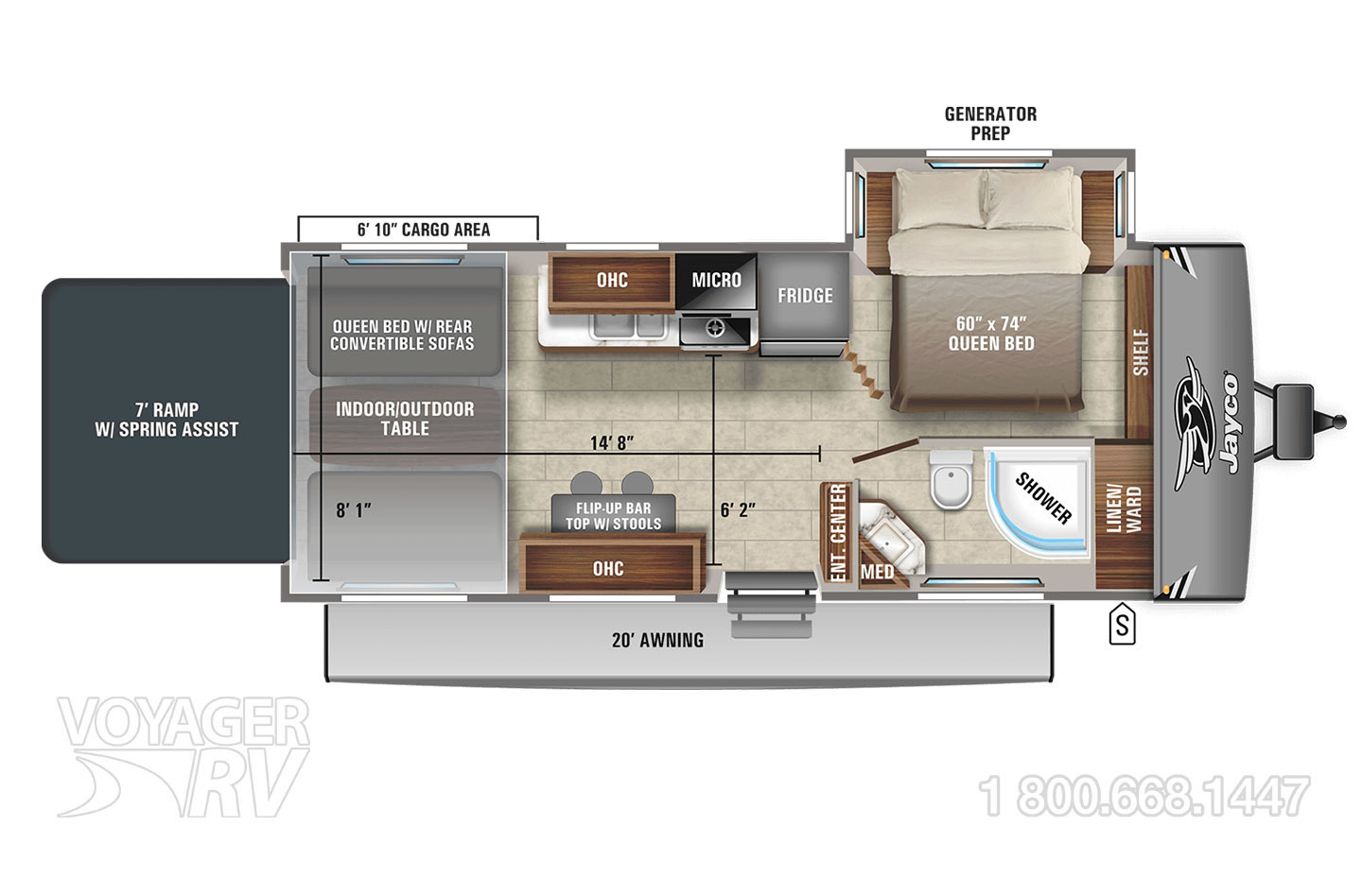 2024 Grand Design Momentum MAV 22MAV Floorplan