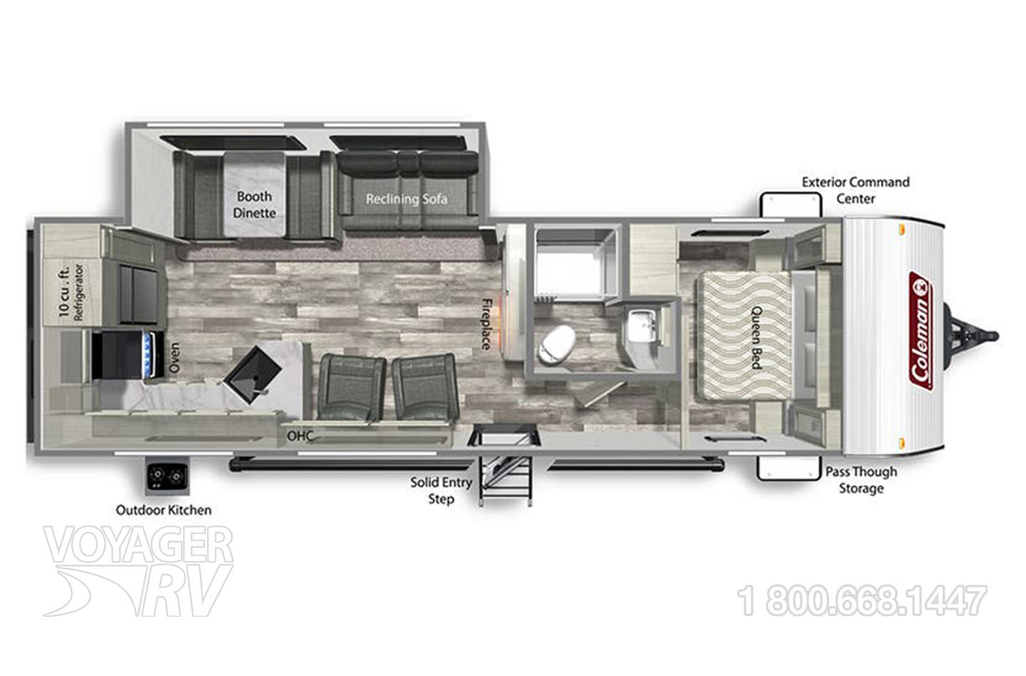 2023 Grand Design Transcend Xplor 231RK Floorplan