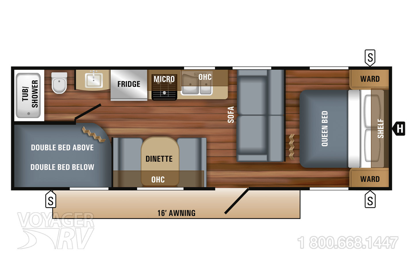 2018 Jayco Jay Flight 264RME Baja Floorplan