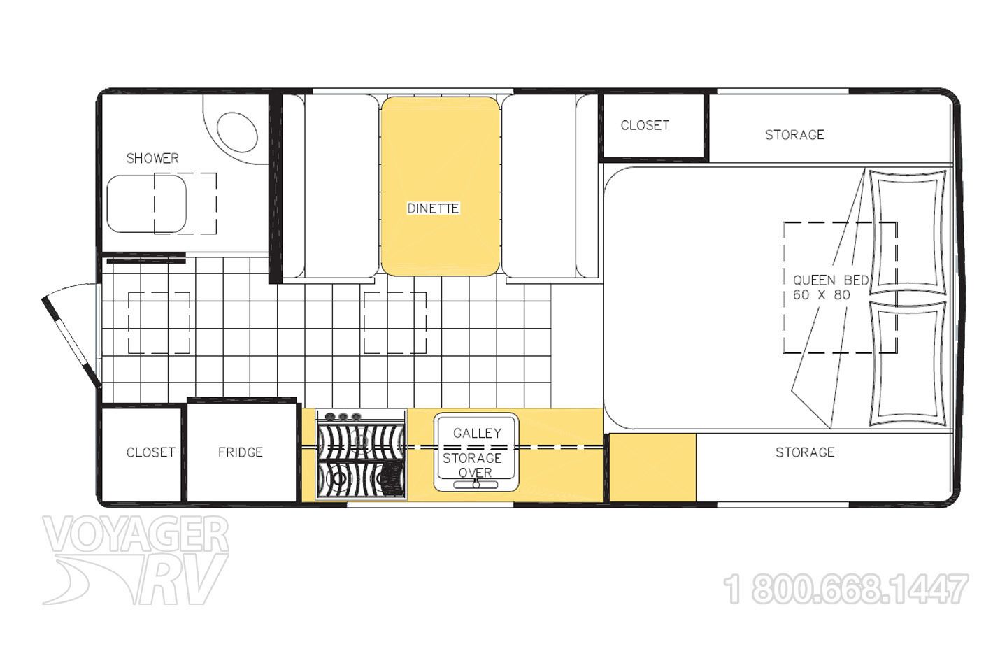 2016 Northern Lite 9.6 Sportsman Floorplan