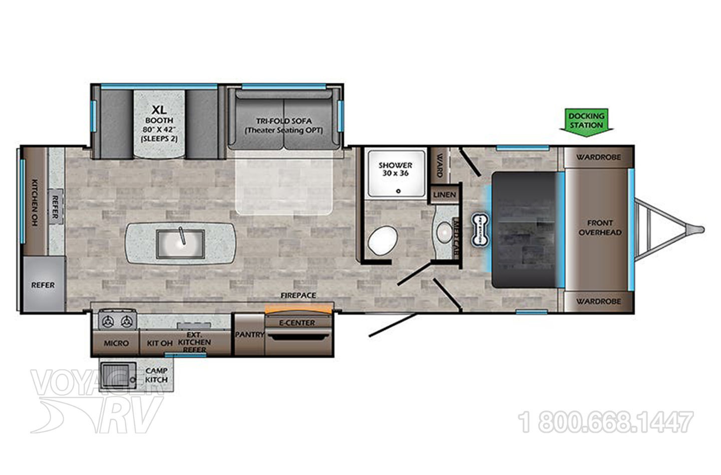 2023 Grand Design Transcend Xplor 231RK Floorplan