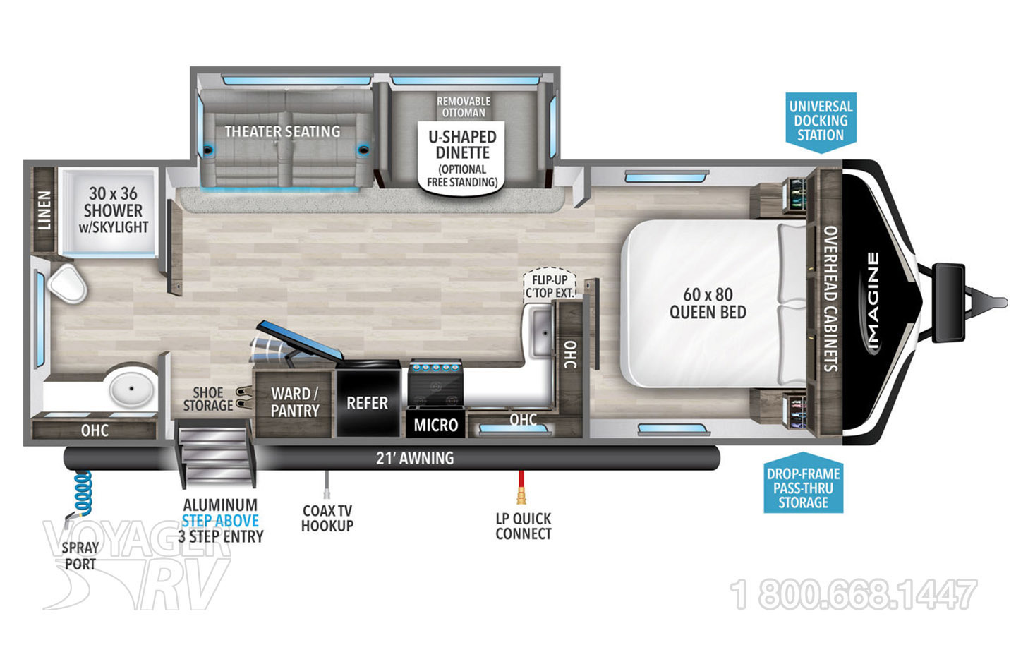 2024 Grand Design Imagine 2600RB Floorplan