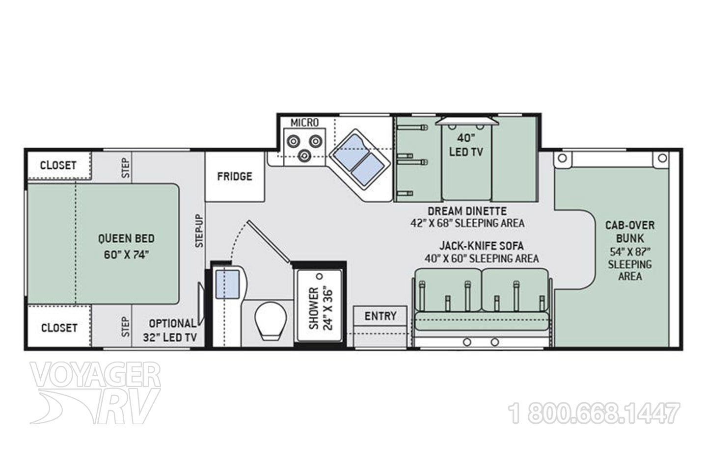 2021 Jayco Redhawk 24B Floorplan