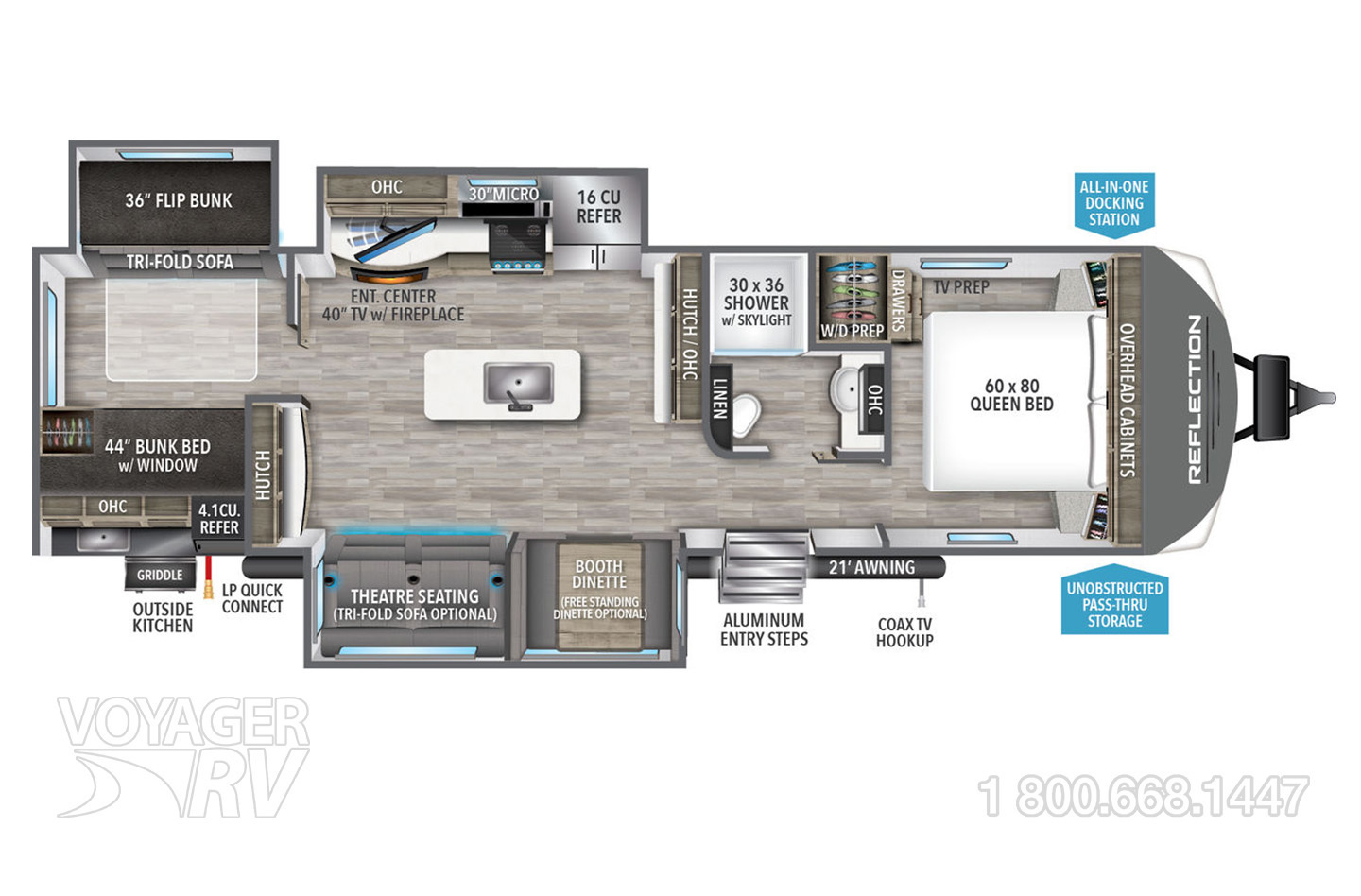 2023 Jayco Jay Flight 40LOFT Bungalow Floorplan