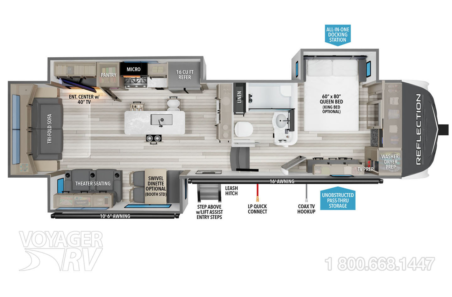 2022 Keystone Alpine 3650RL Floorplan