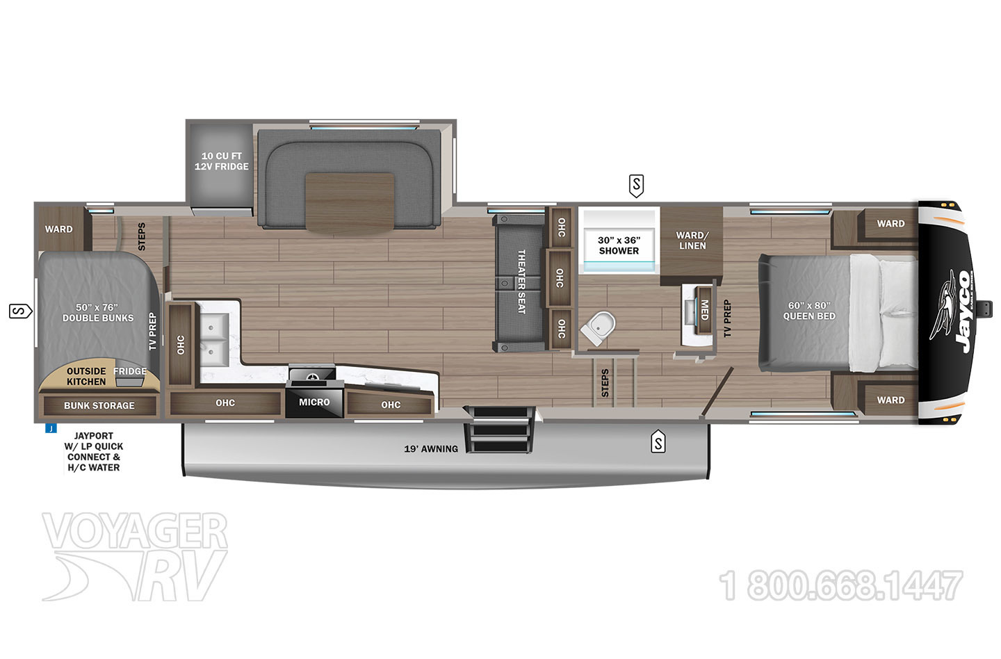 2024 Grand Design Reflection 324MBS Floorplan