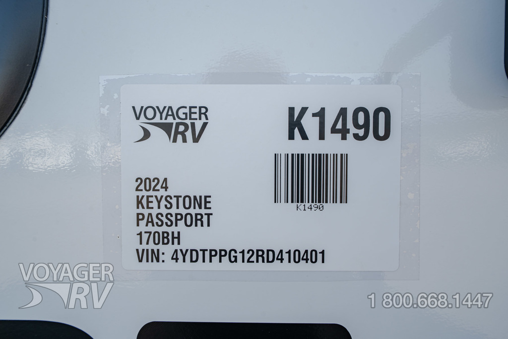 2024 Keystone Passport Mini 170BH