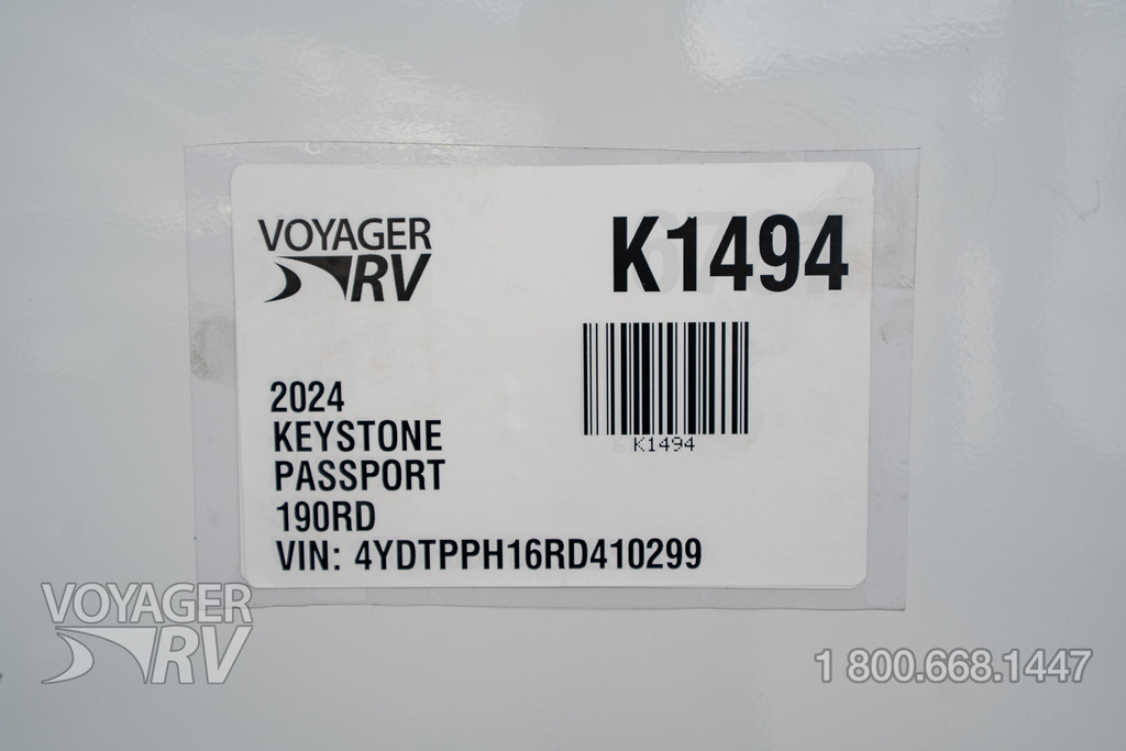 2024 Keystone Passport Mini 190RD