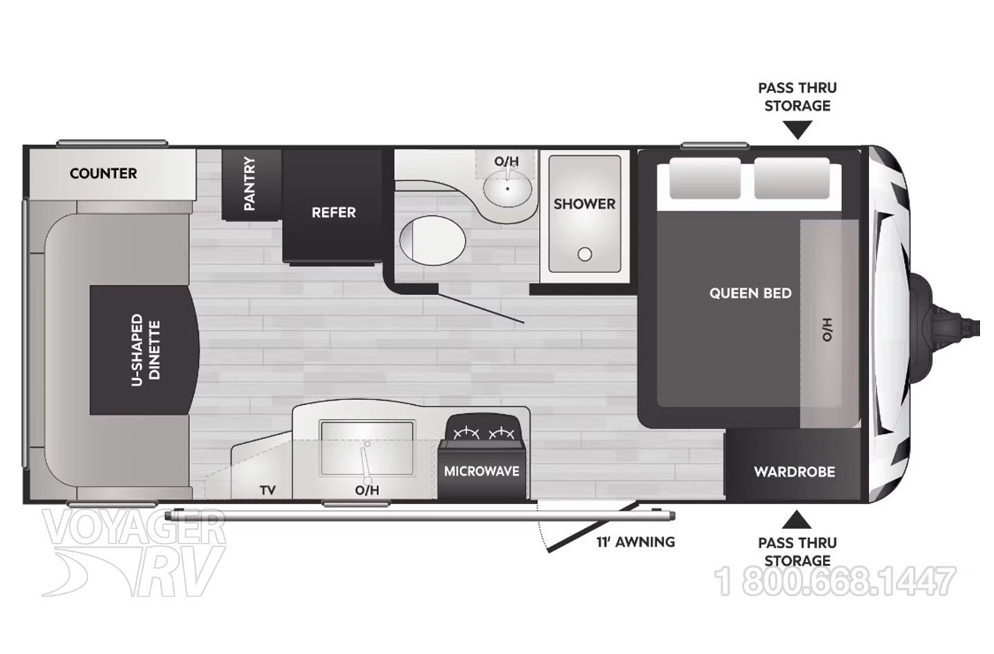 2024 Keystone Passport 190RD Floorplan
