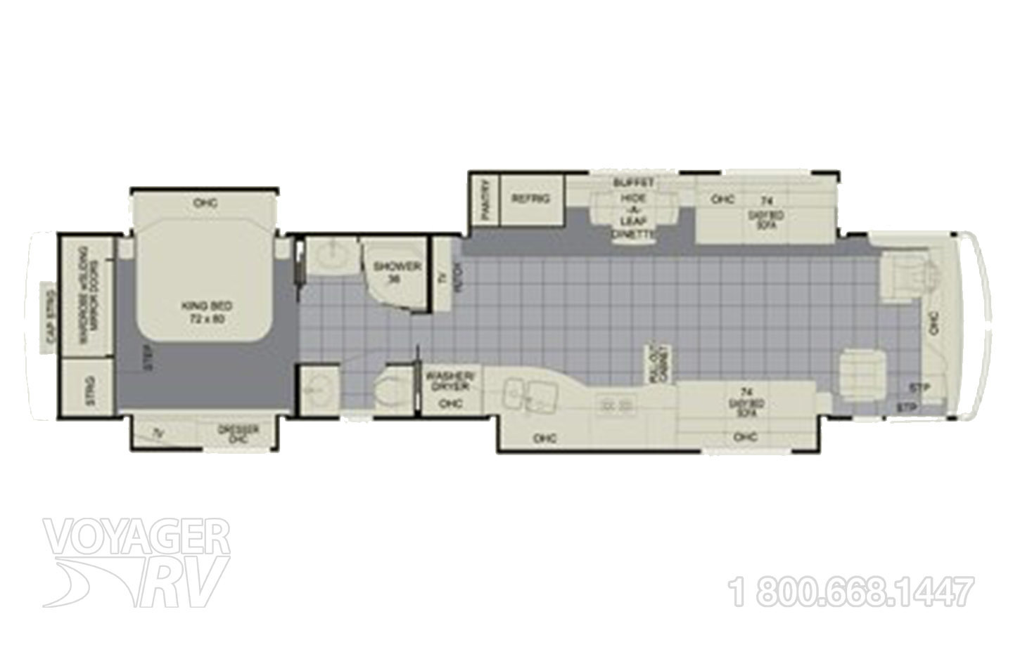 2011 Newmar Mountain Aire 4314 Floorplan