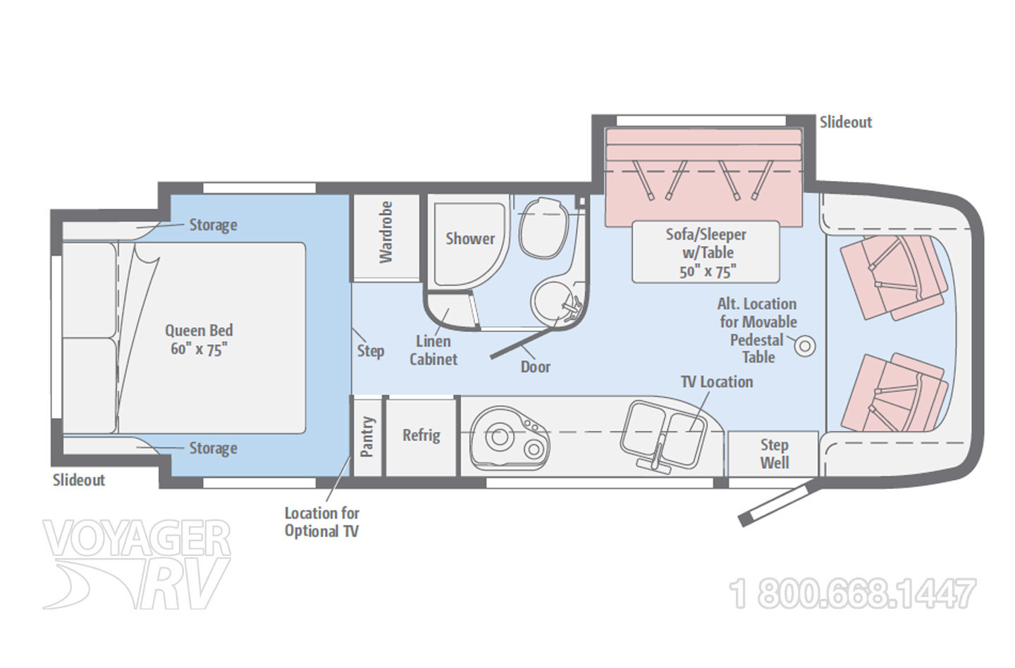 2015 Winnebago Navion 24G Floorplan
