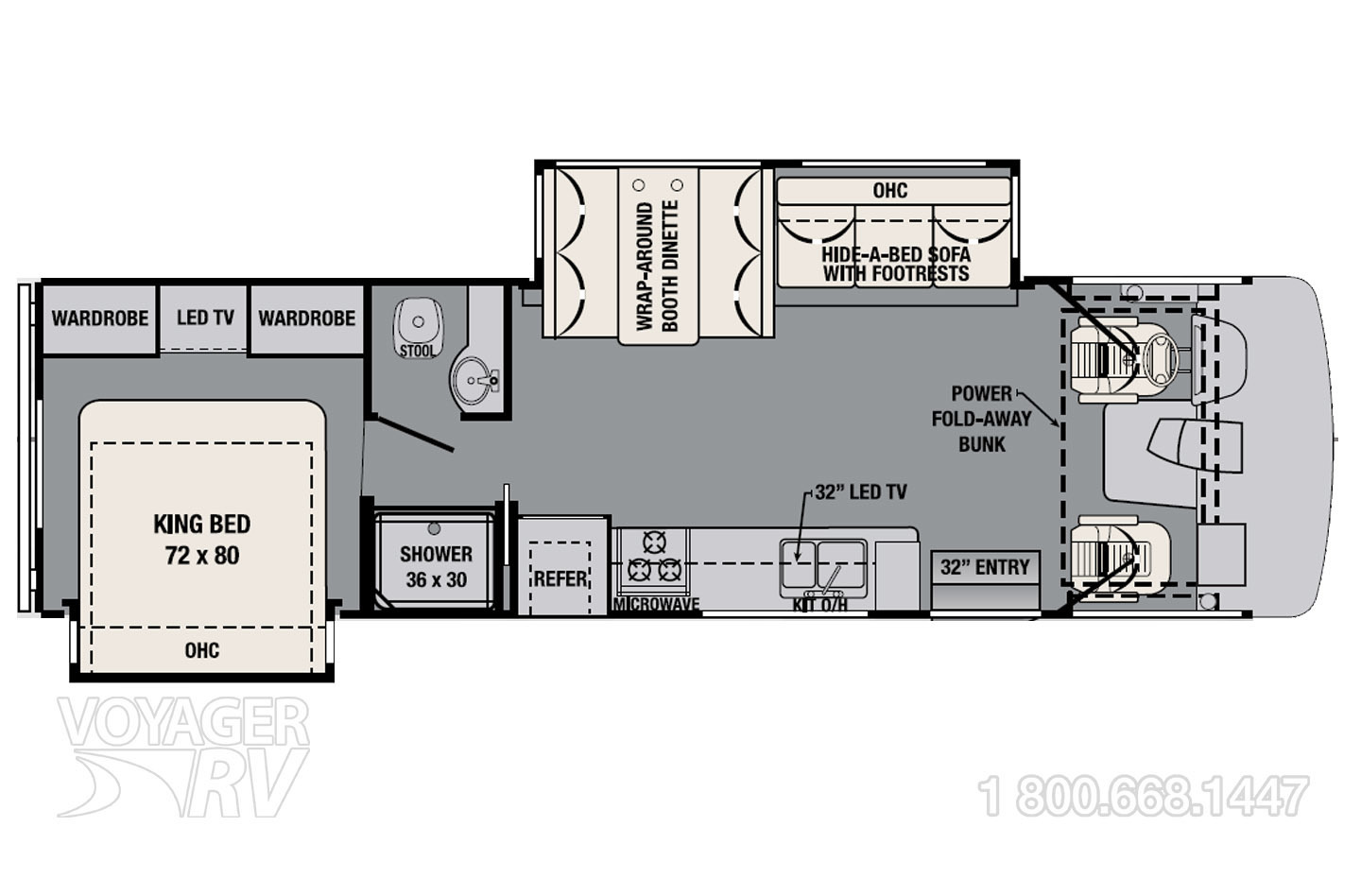 2015 Forest River FR3 30DS Floorplan