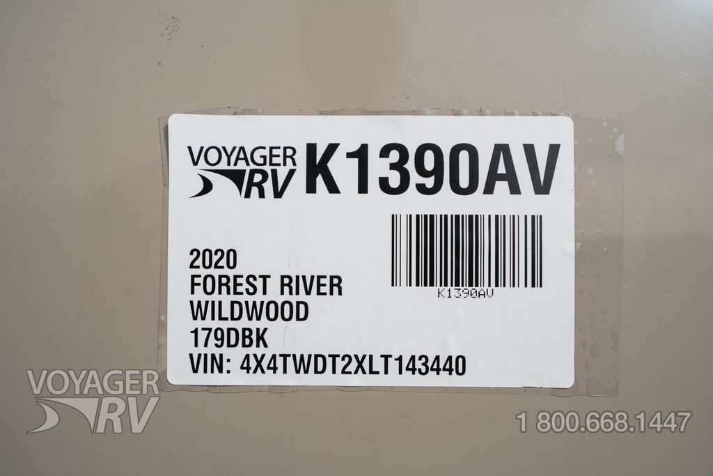 2020 Forest River Wildwood 179DBK