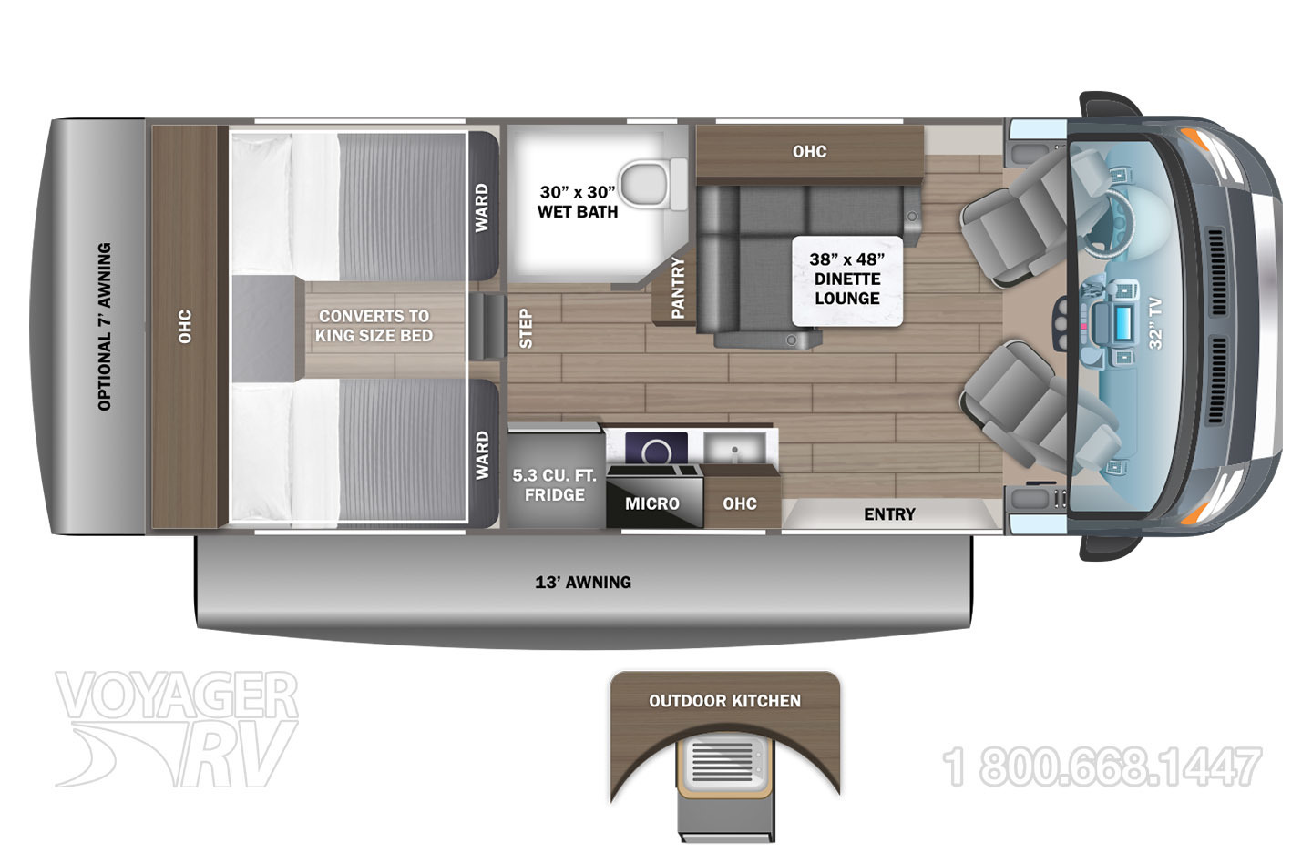 2024 Jayco Granite Ridge 22T Floorplan