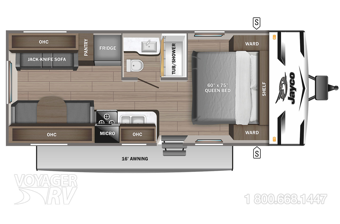 2023 Jayco Jay Flight SLX-7 183RB BAJA Floorplan