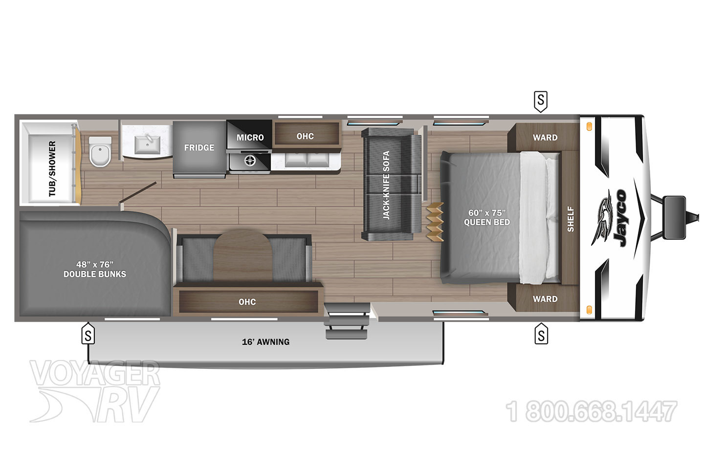 2023 Grand Design Transcend Xplor 265BH Floorplan