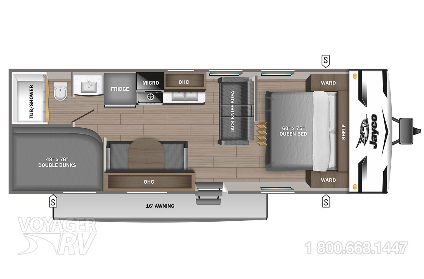 2023 Jayco Jay Flight 242BHSW Floorplan