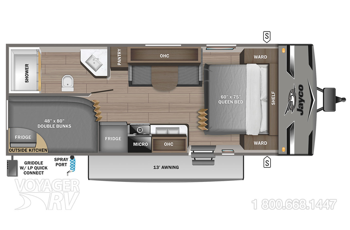 2023 Grand Design Transcend Xplor 265BH Floorplan