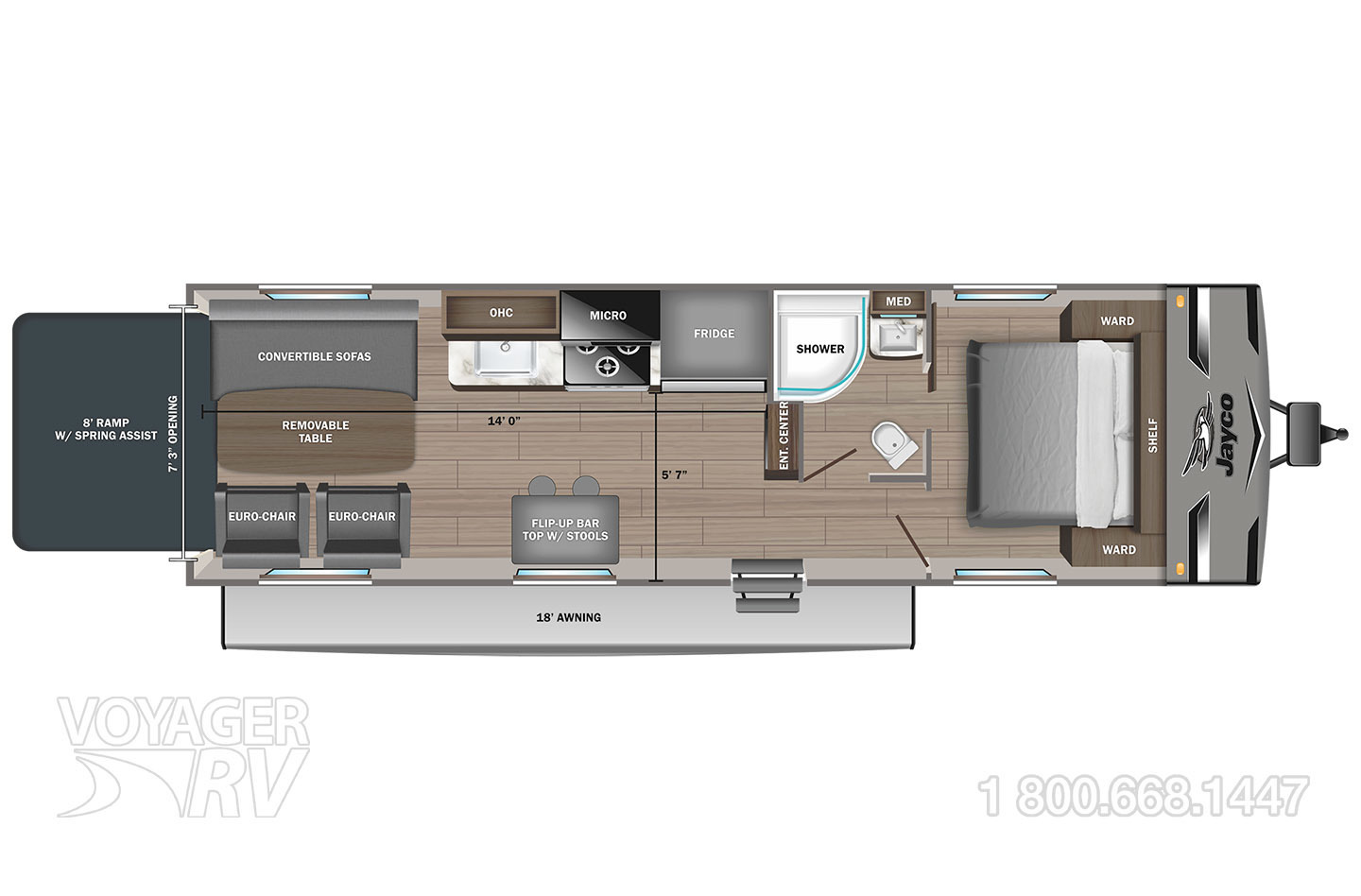 2024 Jayco Jay Flight 255THW Floorplan