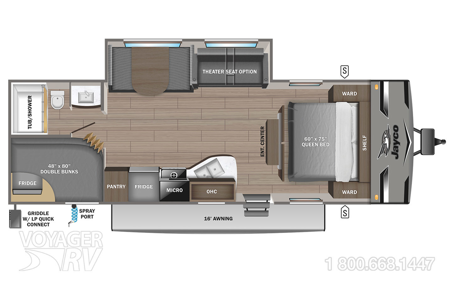 2024 Jayco Jay Flight 267BHSW Floorplan