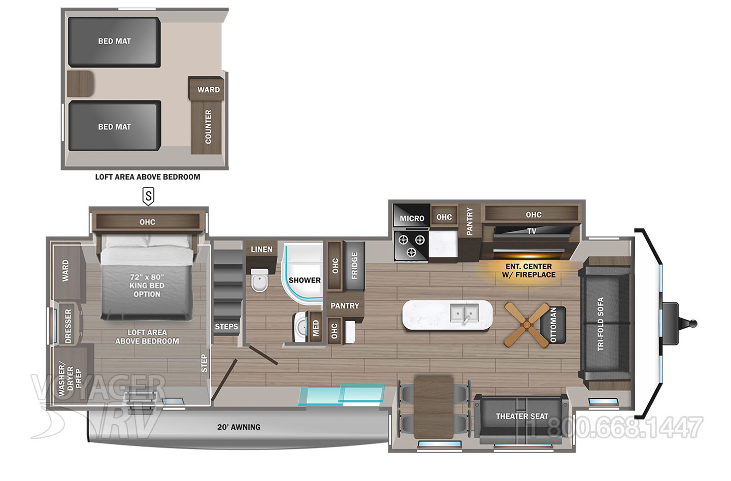 2023 Grand Design Reflection 312BHTS Floorplan