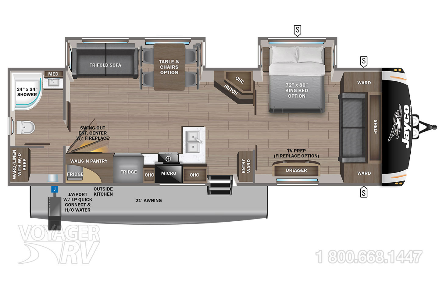 2024 Jayco Eagle 320FBOK Floorplan