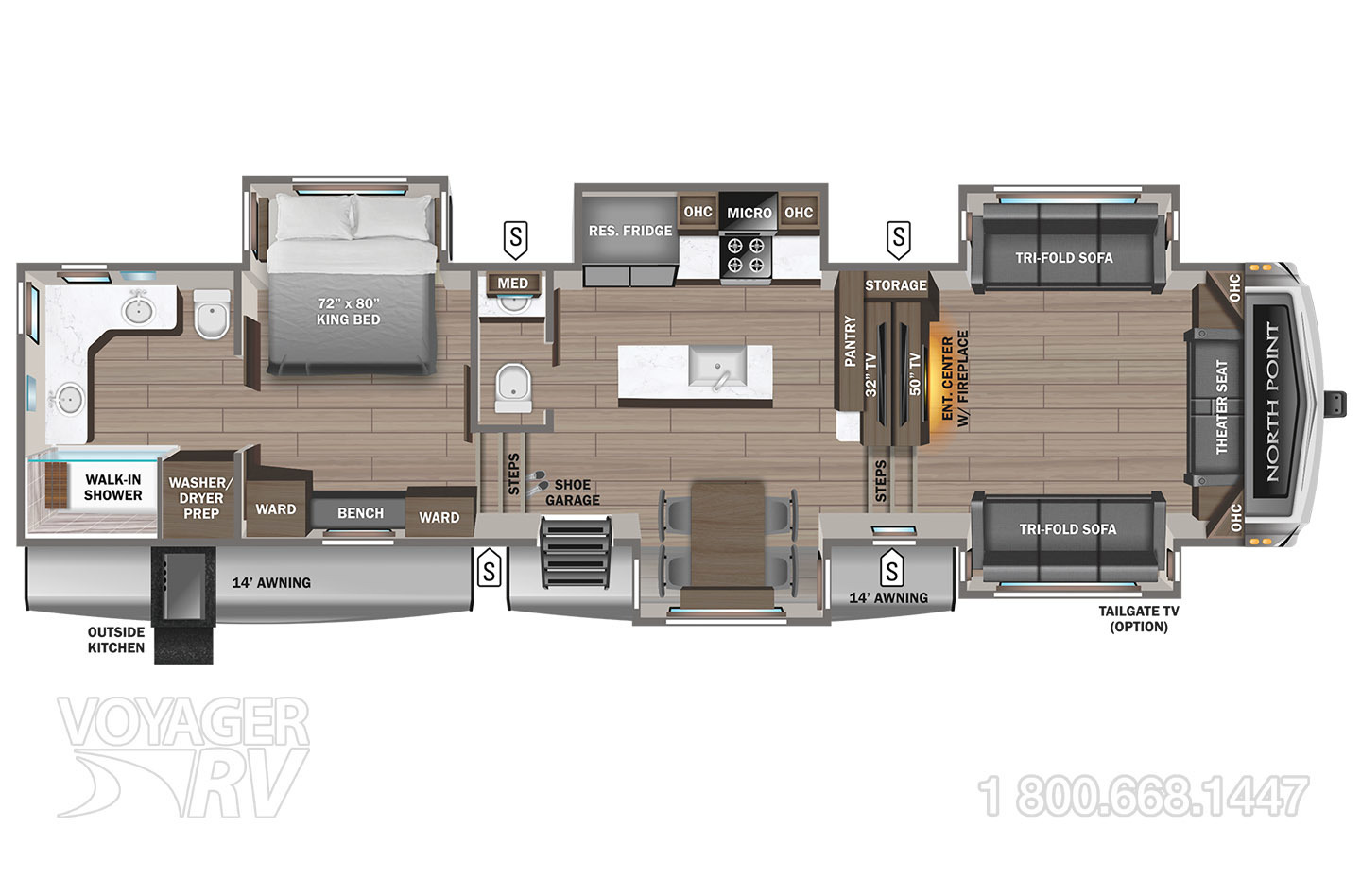 2024 Jayco North Point 382FLRB Floorplan