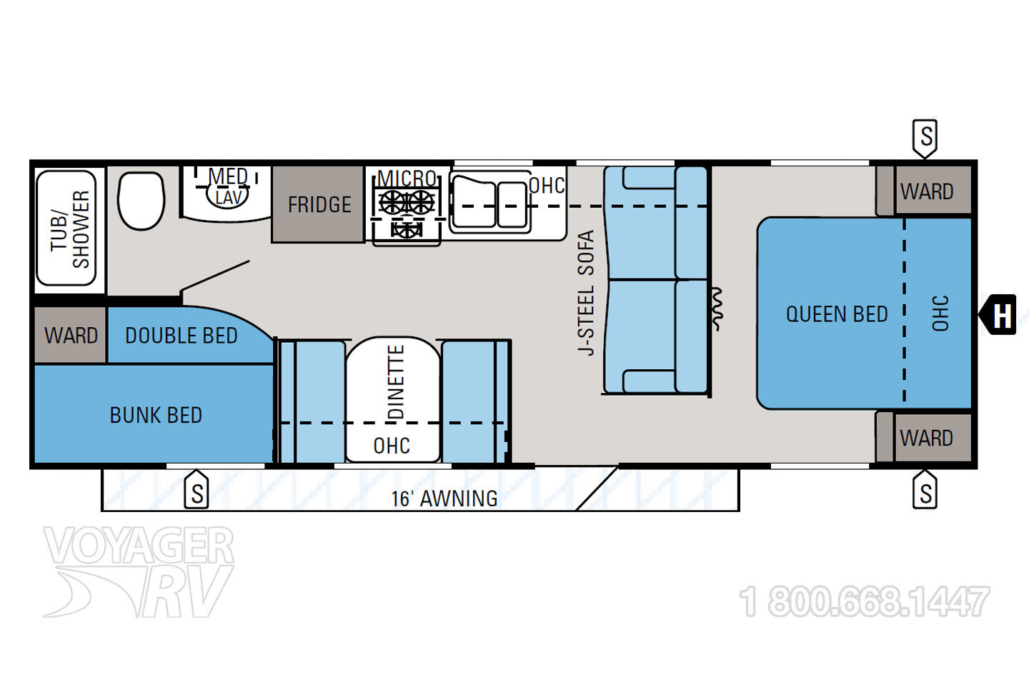 2014 Jayco Jay Flight Swift 264BHW GL Floorplan