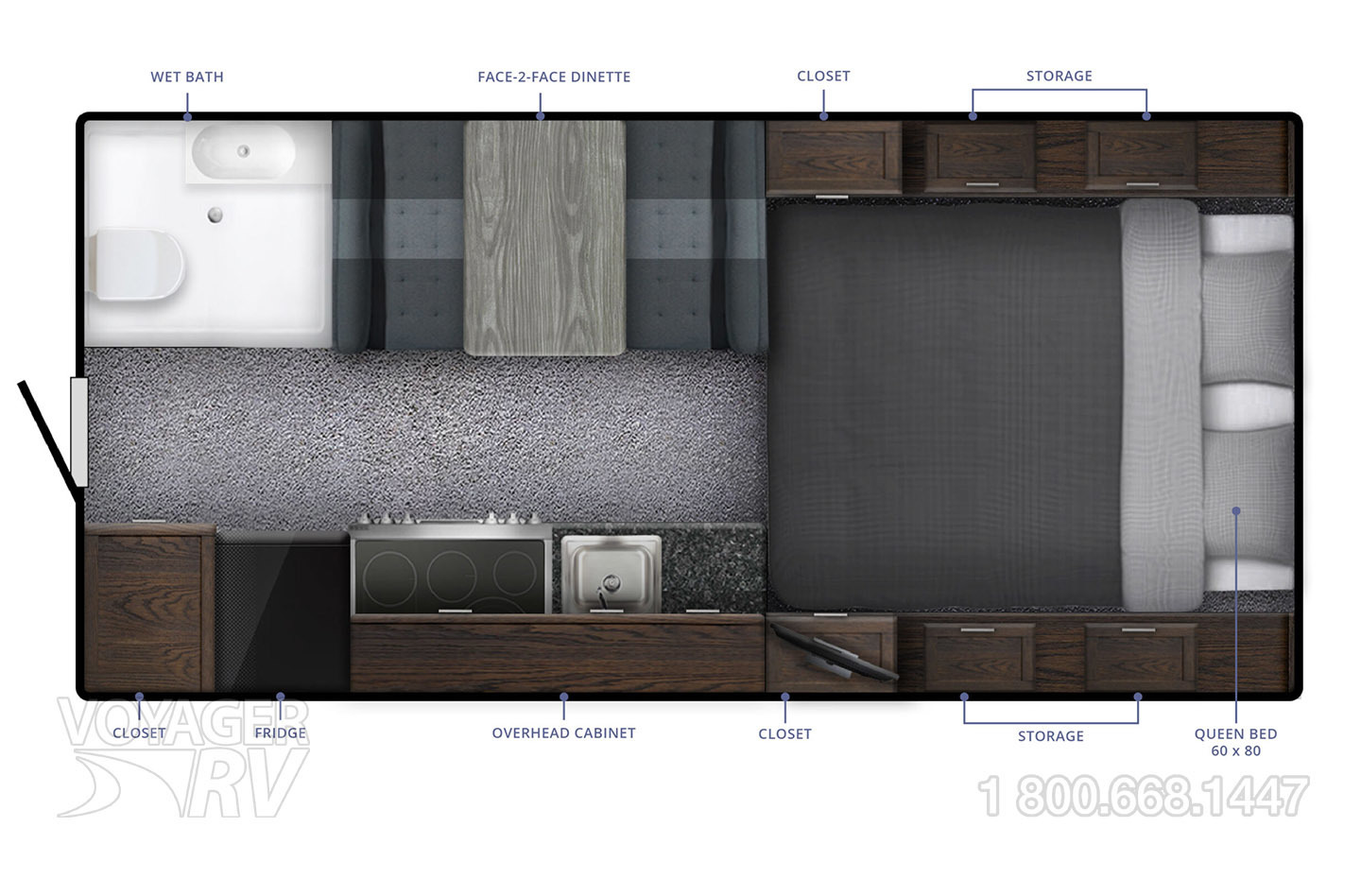 2023 Northern Lite 10.2EX Wet Bath Limited Edition Floorplan