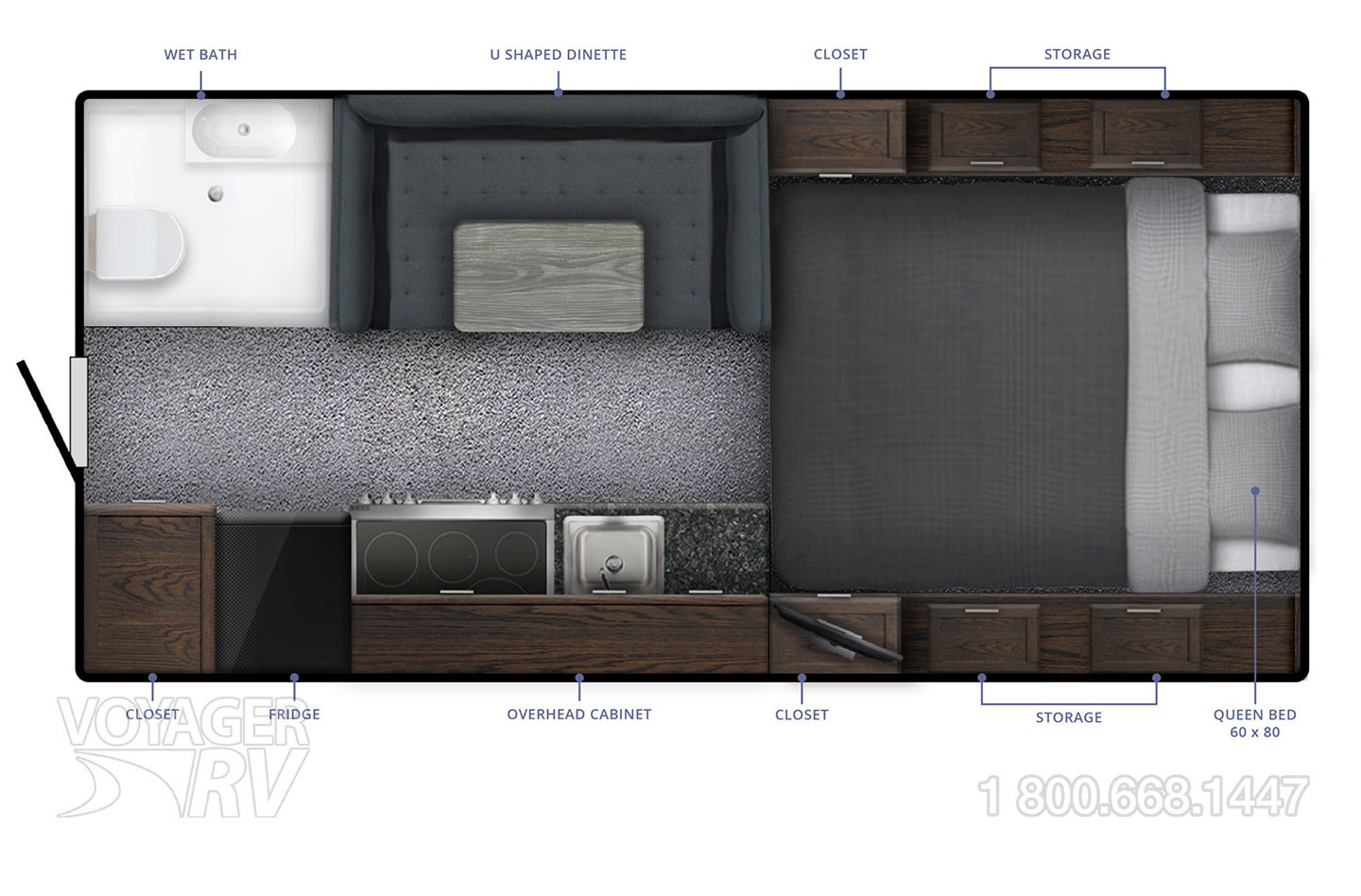 2024 Northern Lite 8.11 EX Wet Bath Limited Edition Floorplan