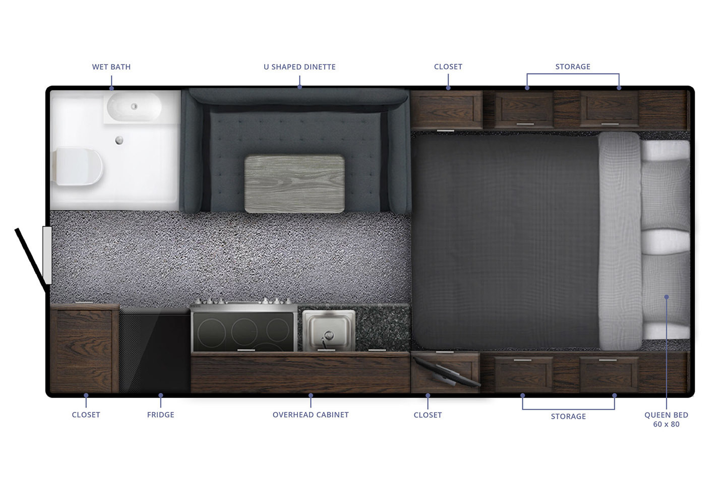 2023 Northern Lite 10.2EX Dry Bath Limited Edition Floorplan