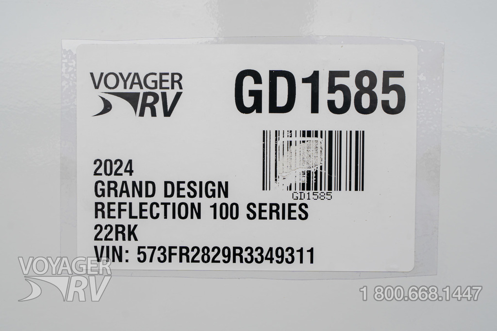2024 Grand Design Reflection 100 Series 22RK