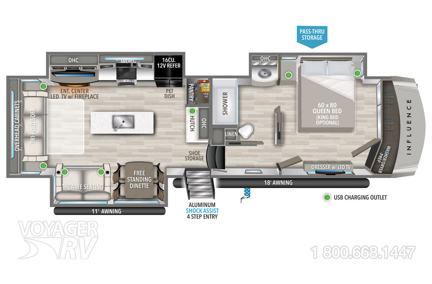 2023 Grand Design Solitude 310GK Floorplan