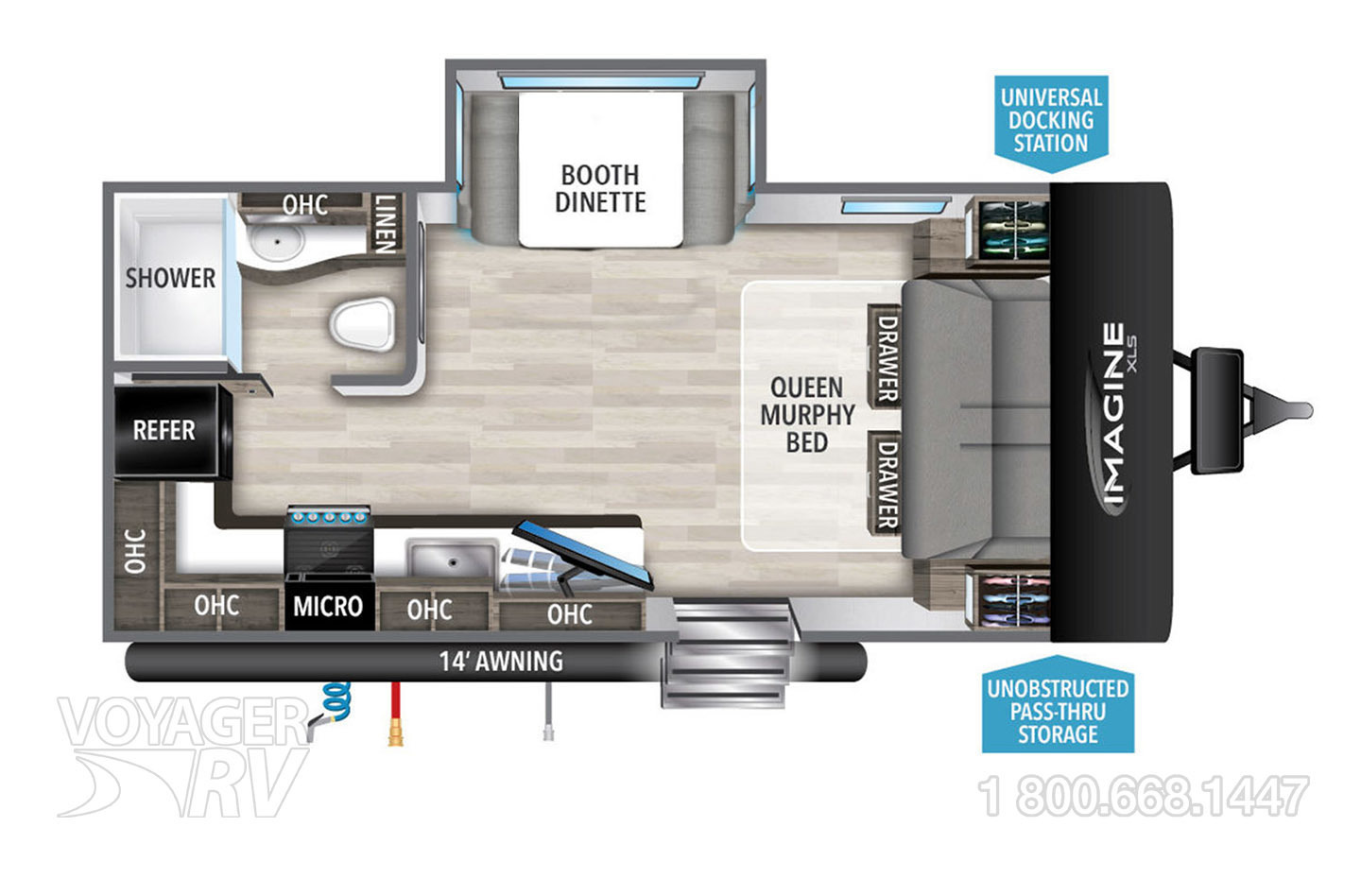 2022 Keystone Passport SL 229RKWE Floorplan