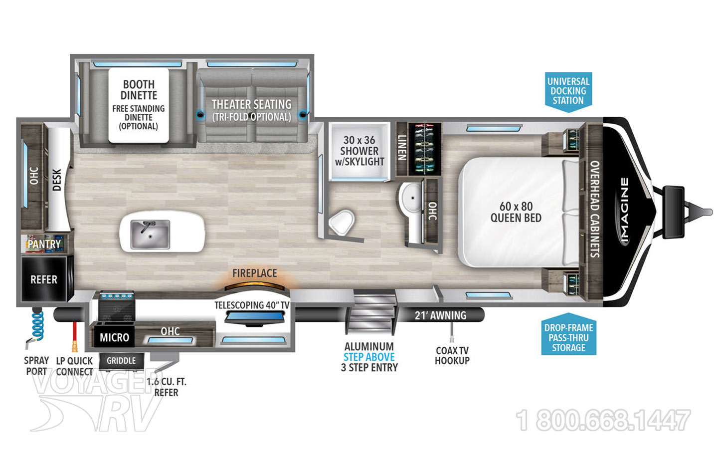 2024 Grand Design Imagine 2670MK Floorplan