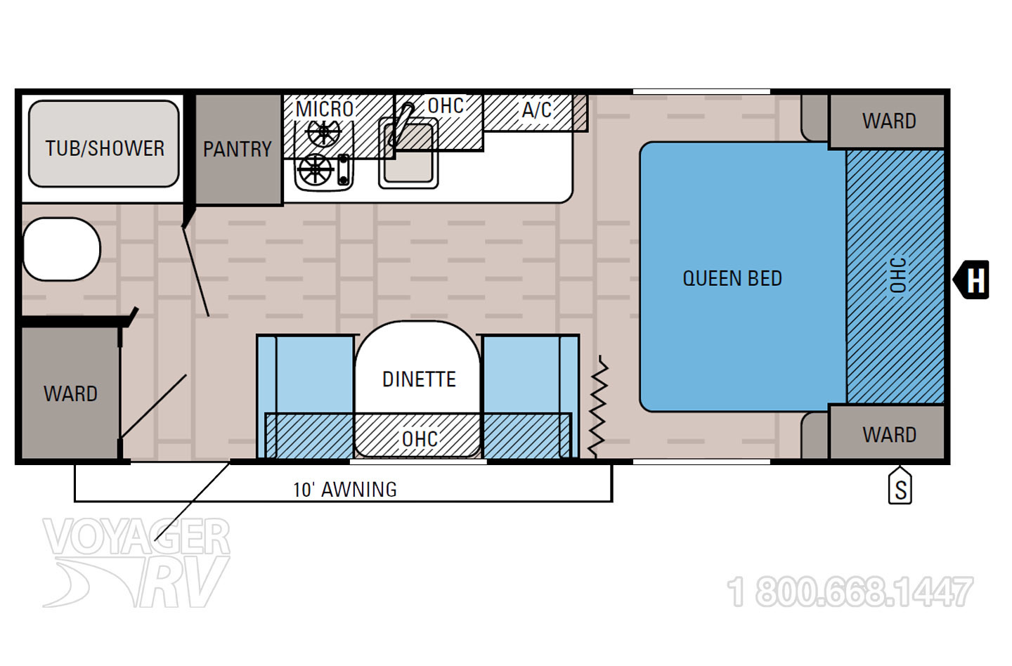 2014 Jayco Jay Flight Swift 195RB Floorplan