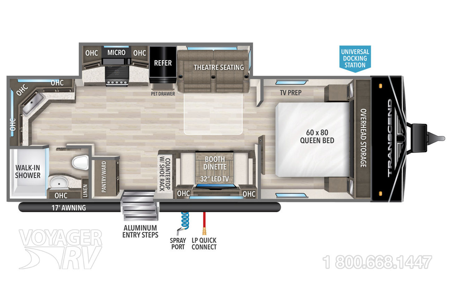 2024 Grand Design Transcend Xplor 240ML Floorplan