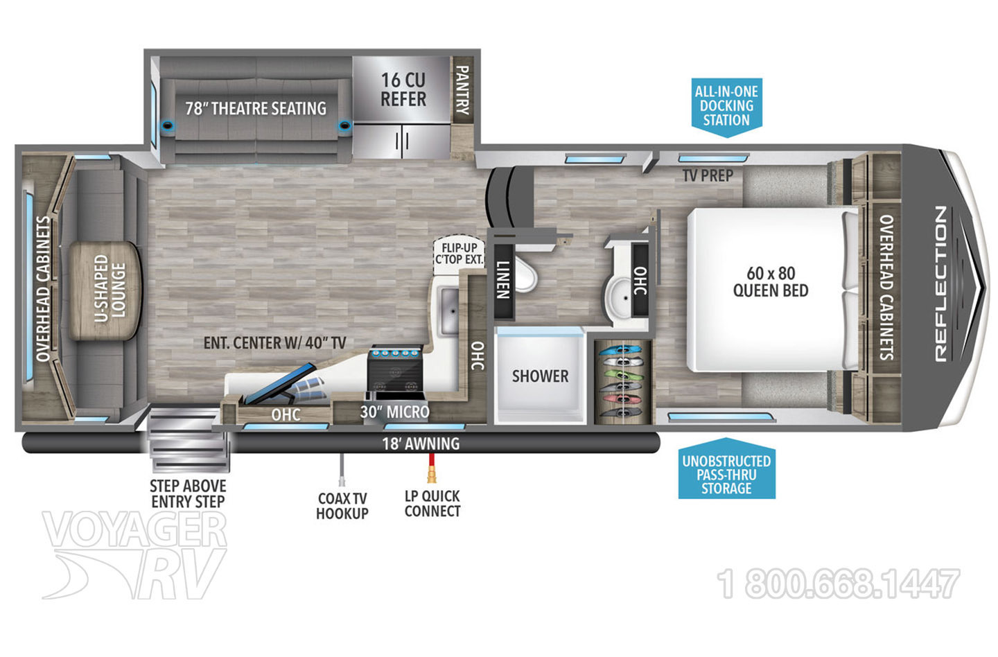 2023 Grand Design Reflection 150 Series 280RS Floorplan